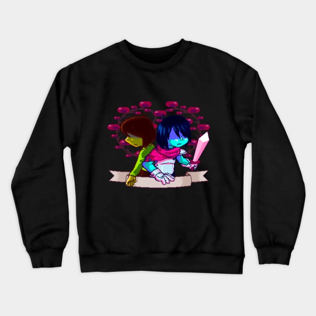 Kris - Deltarune Crewneck Sweatshirt by maverickmichi